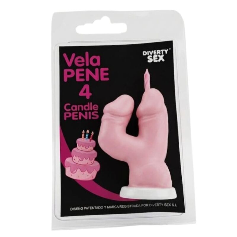Bougie Pénis Chiffre 0 Rose - Diablo Picante