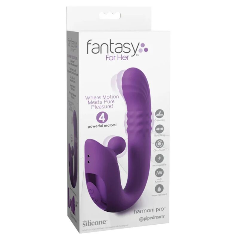Vibromasseur Lapin Harmoni Pro Violet Point G - Fantasy For Her