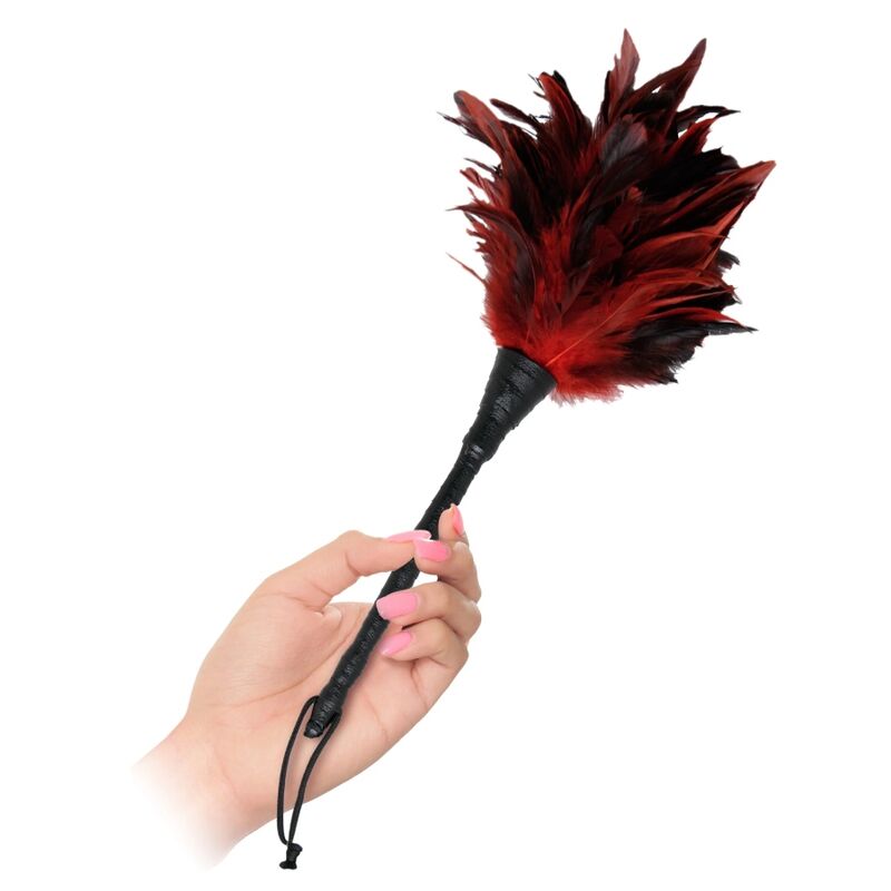 Caresseur de Plumes Noires et Rouges - Fetish Fantasy Series
