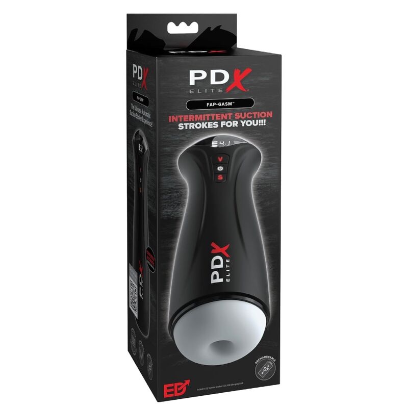 Masturbateur Transparent FAP-GASM Succion Intermittente - PDX Elite