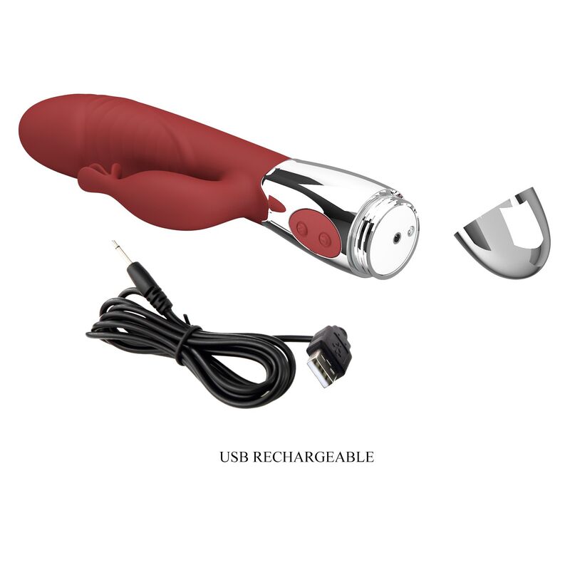 Vibromasseur Lapin Rosewood 30 Fonctions USB - Pretty Love