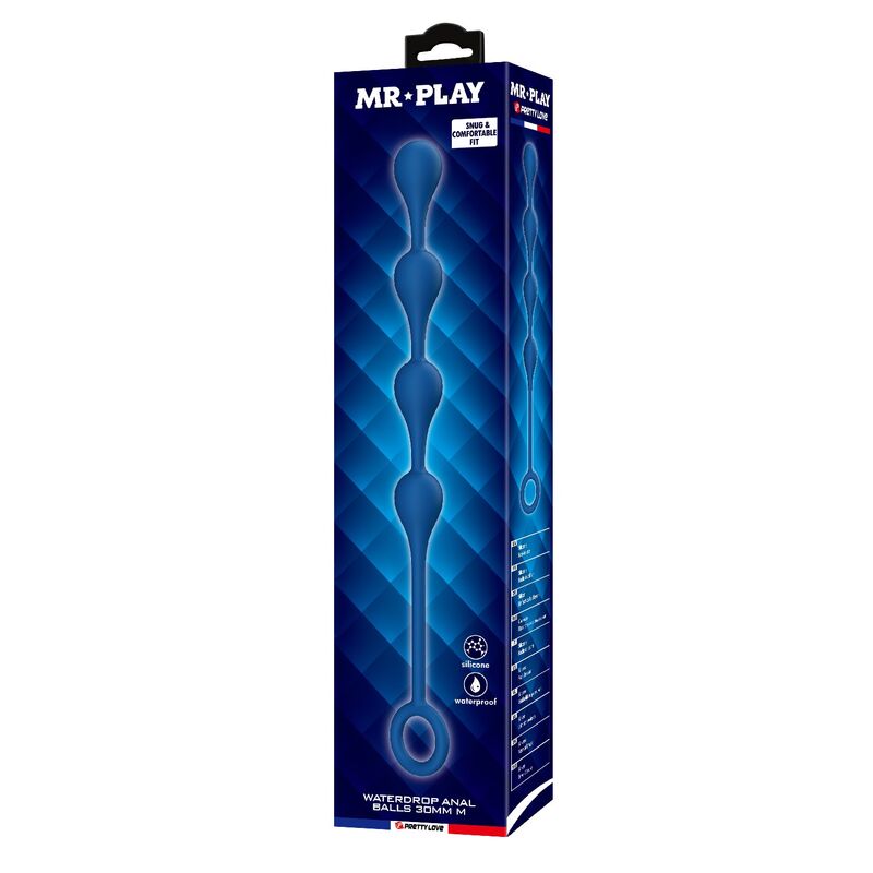 Perles Anales en Silicone Taille M 33 cm - MR PLAY