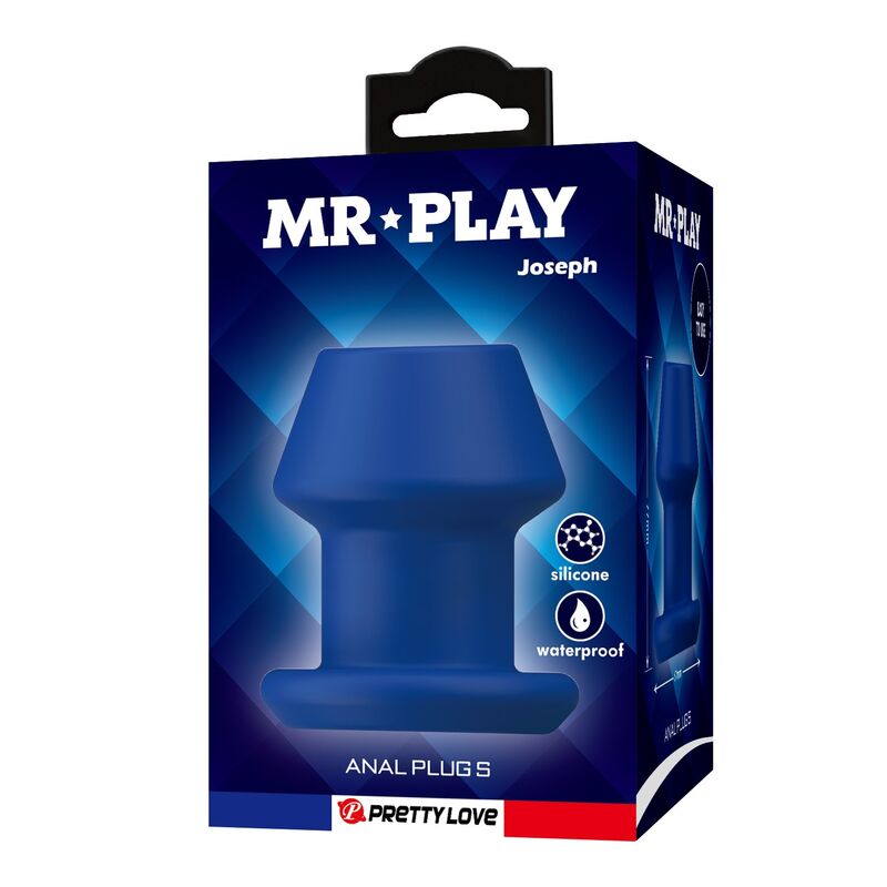 Plug Anal Creux Jack Bleu Taille S - MR PLAY