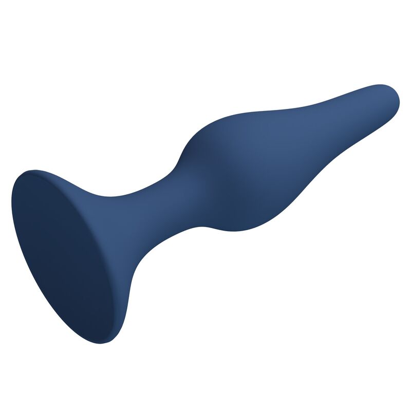 Plug Anal Conique Silicone Bleu XL - MR PLAY