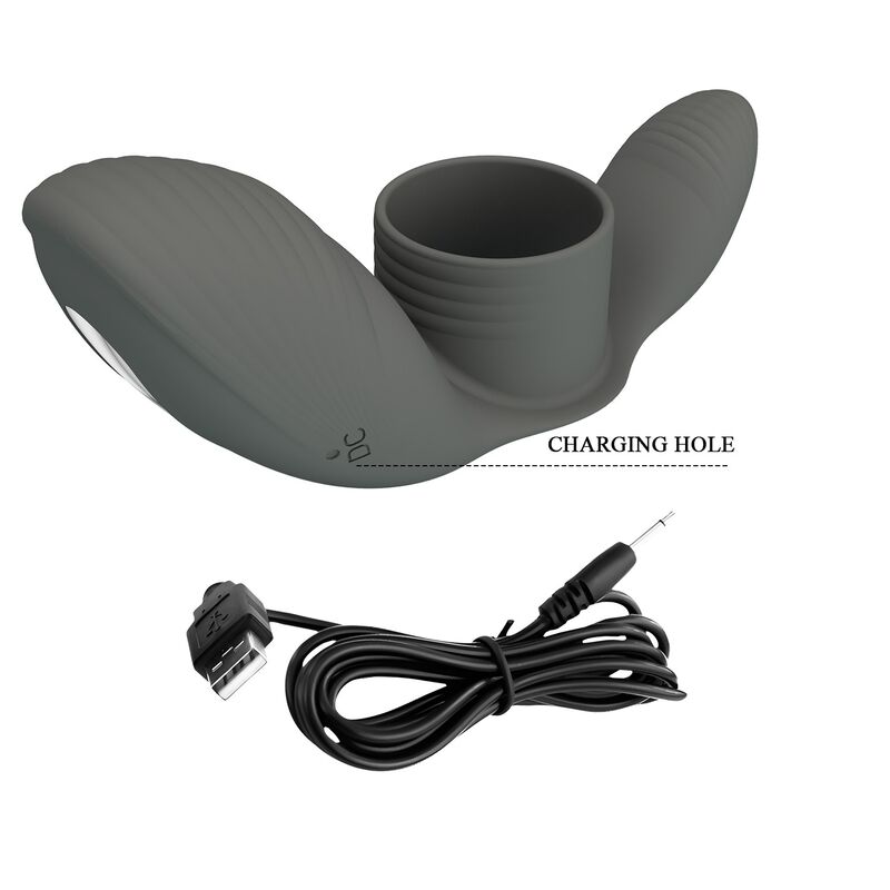 Anneau Vibrant Rechargeable Double Stimulation - Pretty Love