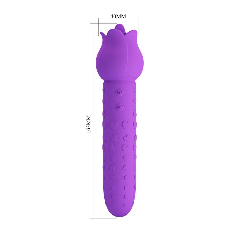 Vibromasseur Stimulateur Oral Clitoridien Dannell Violet - Pretty Love