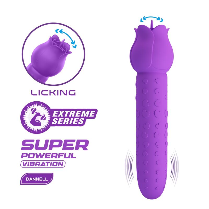 Vibromasseur Stimulateur Oral Clitoridien Dannell Violet - Pretty Love