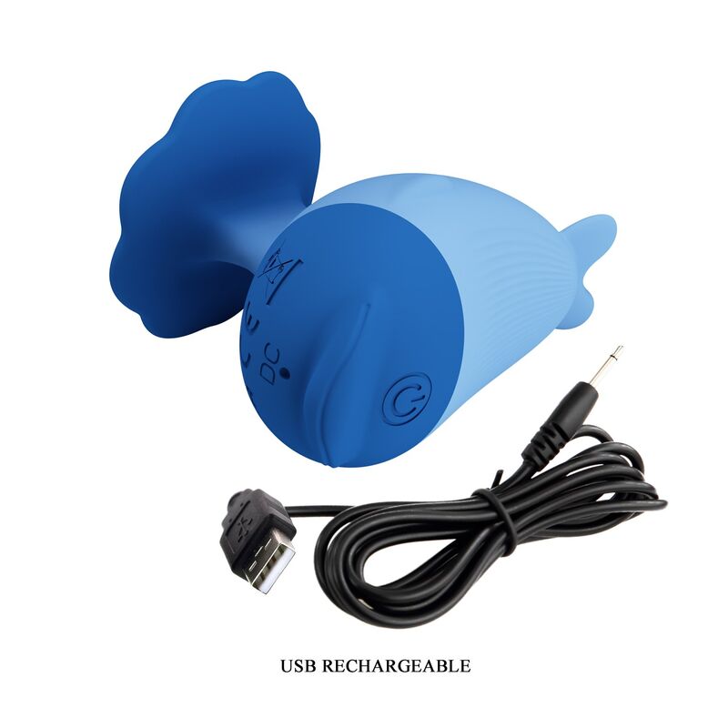 Mini Vibromasseur Rechargeable USB Dauphin - Pretty Love