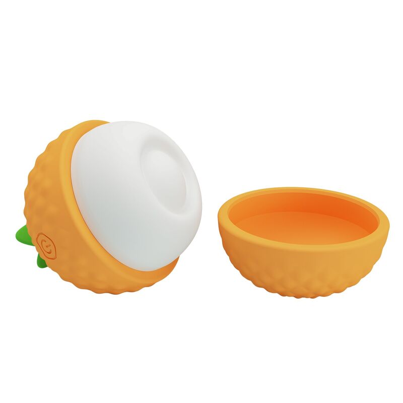 Stimulateur Clitoridien Succion et Poussée Orange - Pretty Love
