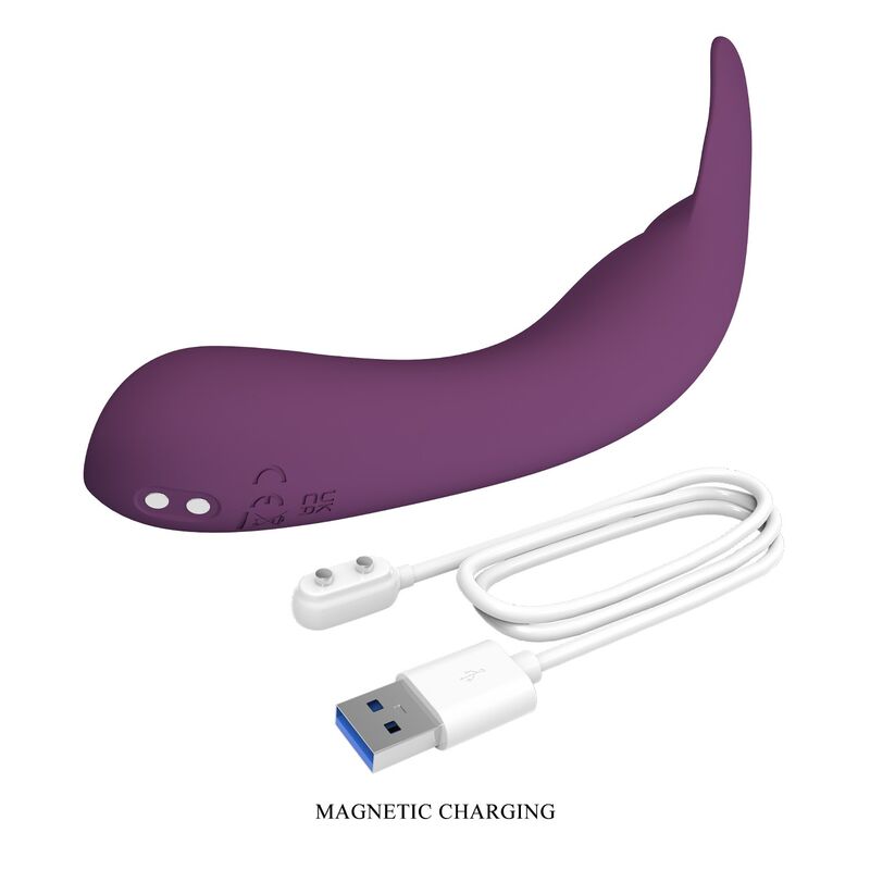 Vibromasseur Rechargeable Kenyell 10 Fonctions Violet - Pretty Love