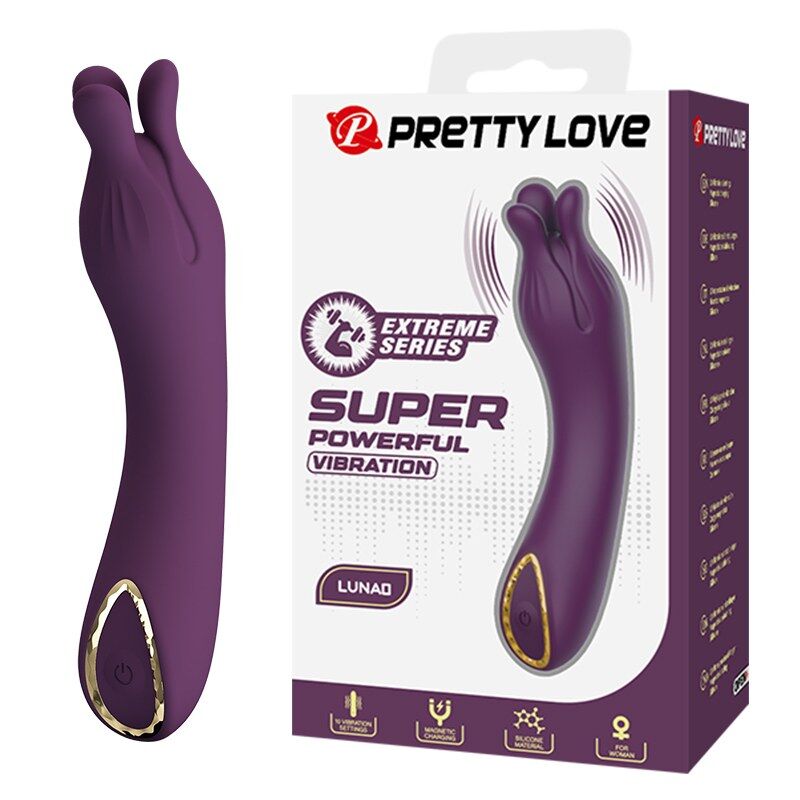 Vibromasseur Rechargeable Lunao 10 Fonctions Violet - Pretty Love