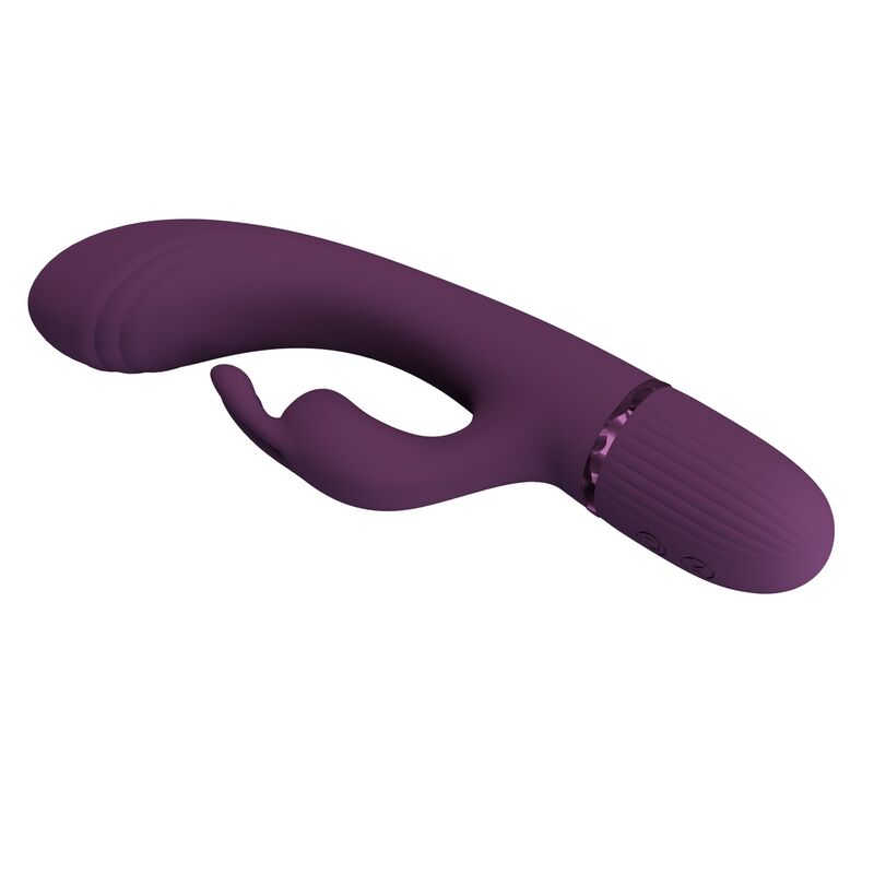 Vibromasseur Lapin Rocco 10 Fonctions Violet - Pretty Love