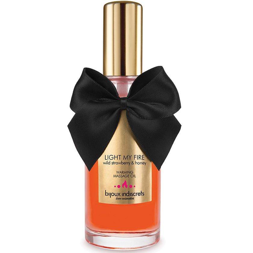 Bijoux Indiscrets - Huile de Massage Chauffante Light My Fire Fraise
