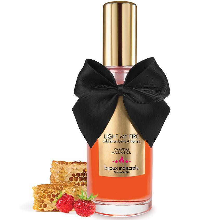 Bijoux Indiscrets - Huile de Massage Chauffante Light My Fire Fraise