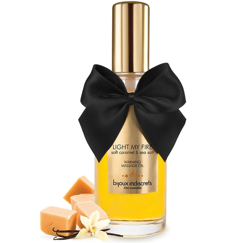 Bijoux Indiscrets - Huile de Massage Chauffante Light My Fire Caramel Salé