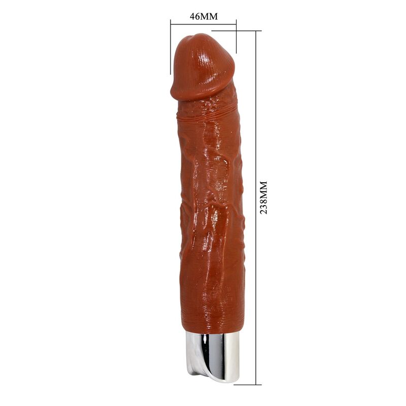 Vibromasseur Réaliste Pro 23,5 cm Marron - Pretty Love