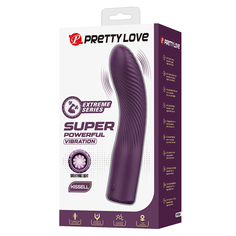 Vibromasseur Rechargeable Kissell 10 Fonctions Violet - Pretty Love