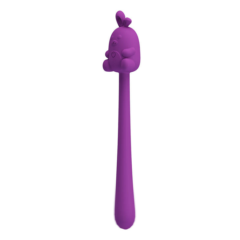Bâton Vibrant Flexible Lapin Rechargeable USB Violet - Pretty Love