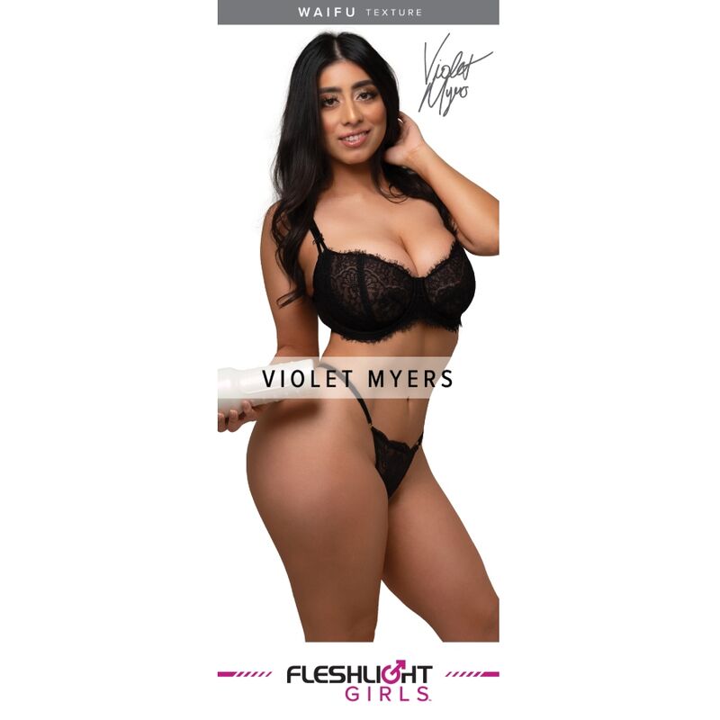 Masturbateur Anal Réaliste Violet Myers Ahegao 25 cm - Fleshlight Girls