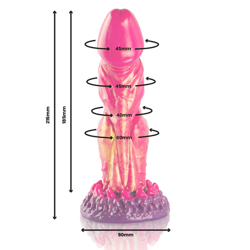 Gode Cerbère Mythologique Silicone 21,5 cm - Epic