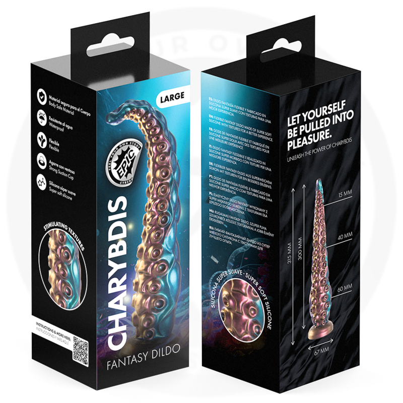 Gode Tentacule Charybde Grand Format 30 cm - Epic