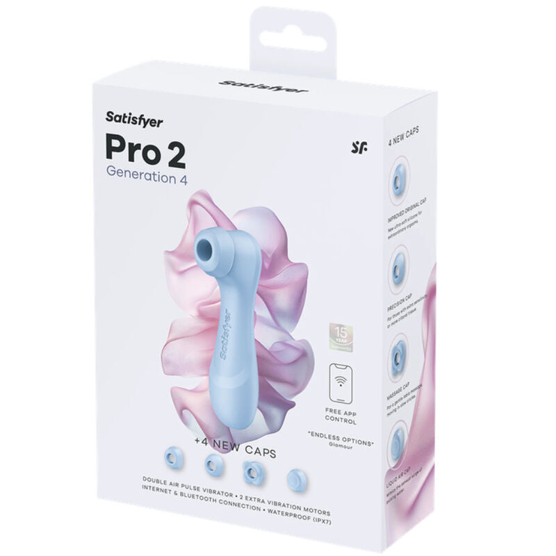 Stimulateur Clitoridien Pro 2 Génération 4 Bleu Sérénité - Satisfyer
