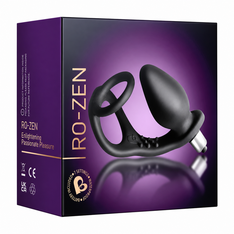 Stimulateur de Prostate RO-ZEN Double Anneau 7 Vitesses Noir - Rocks-Off
