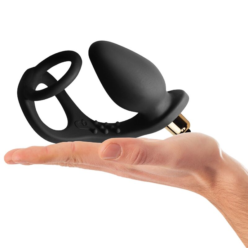Stimulateur de Prostate RO-ZEN Double Anneau 7 Vitesses Noir - Rocks-Off