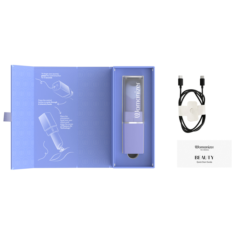 WOMANIZER - STIMULATEUR CLITORIAL À SUCCION BEAUTÉ 6 NIVEAUX D'INTENSITÉ LILAS