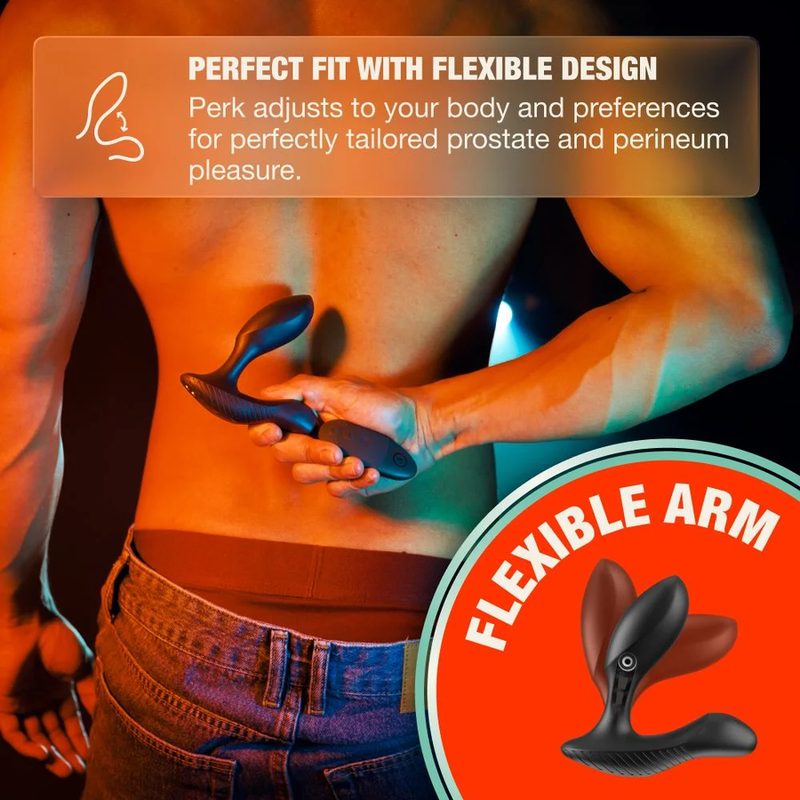 ARCWAVE - PERK MASSEUR DE PROSTATE VIBRANT À DOUBLE MOTEUR ET TÉLÉCOMMANDE NOIR