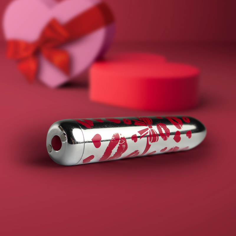 ROCKS-OFF - GIFTING LOVE MINI VIBRATEUR BULLET RECHARGEABLE AVEC 16 FONCTIONS ARGENT