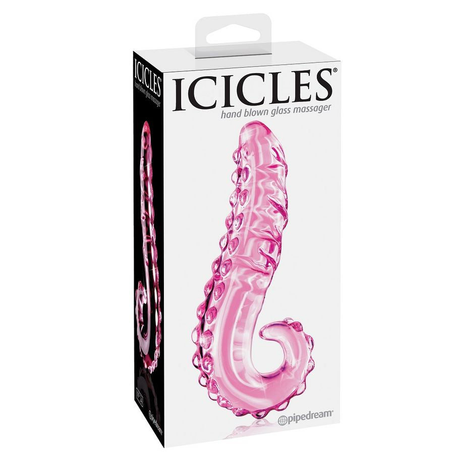 Masseur Intime Verre Icicles n°24 Transparent - Pipedream