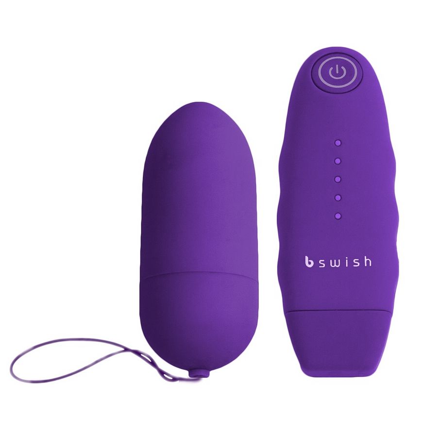B Swish - Stimulateur Bullet avec télécommande Bnaughty Classic Unleashed - Violet