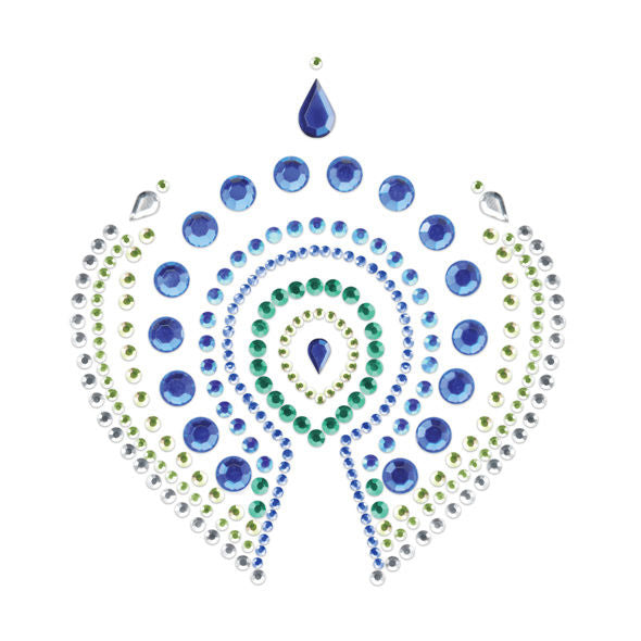 Bijoux Indiscrets - Cache Seins Flamboyant Bleu & Vert