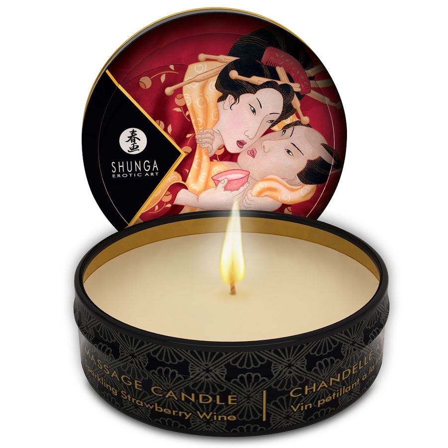Présentoir Bougies de Massage Mini Caresse 24 Unités - Shunga - SHUNGA CANDLES