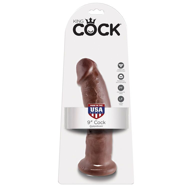 Gode Réaliste King Cock 9 Marron 22.9cm - Pipedream