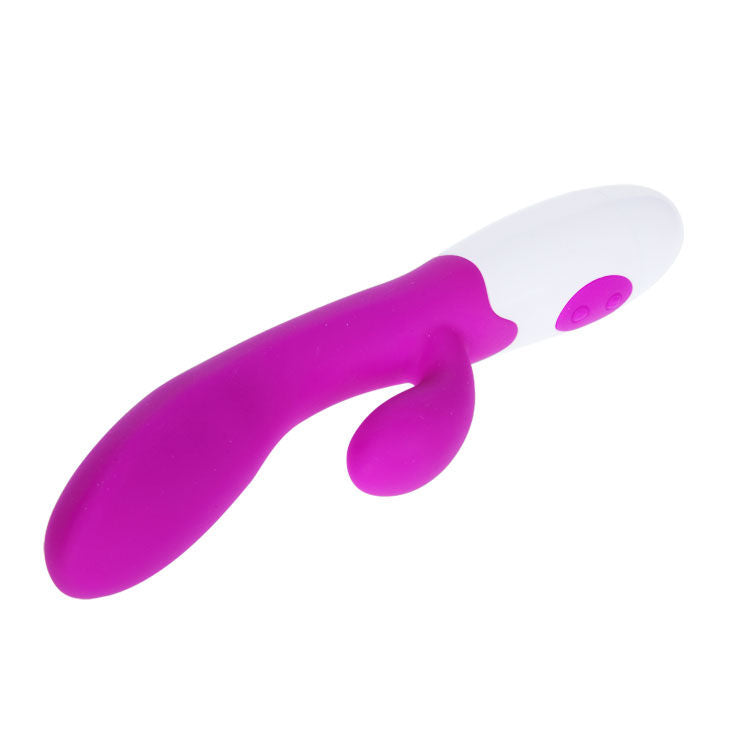 Vibromasseur Rabbit Alvis Lilas et Blanc - Pretty Love