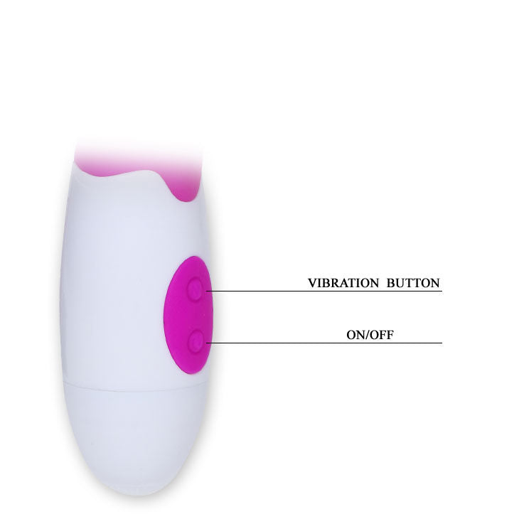 Vibromasseur Flirtation Snappy Lilas et Blanc - Pretty Love