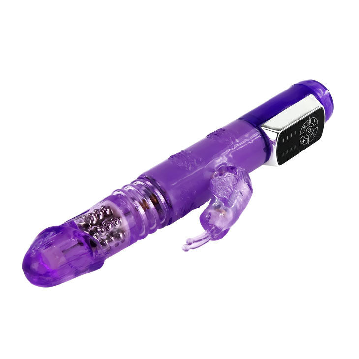 Baile - Vibro rabbit avec billes rotatives Butterfly Prince - Violet