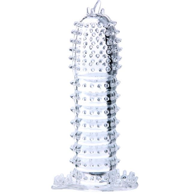 Baile – Gaine à Pénis Transparent avec Points Stimulants – 14 cm