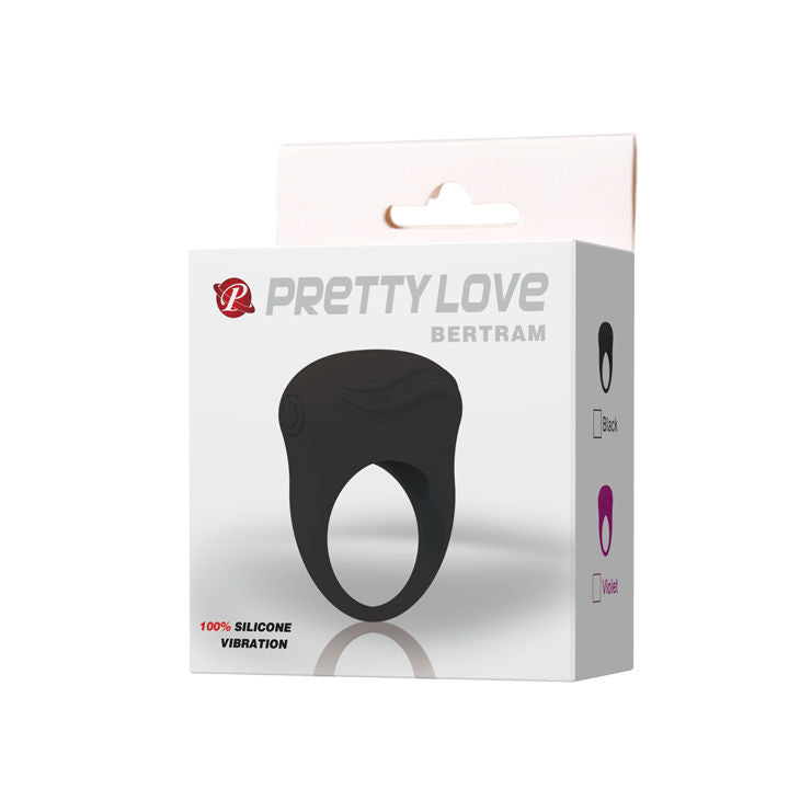 Anneau Vibrant Bertram Noir - Pretty Love
