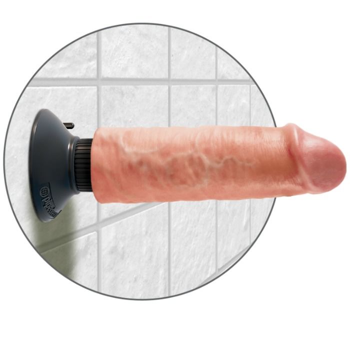 Gode Vibrant King Cock Réaliste 15,24 cm Naturel - Pipedream