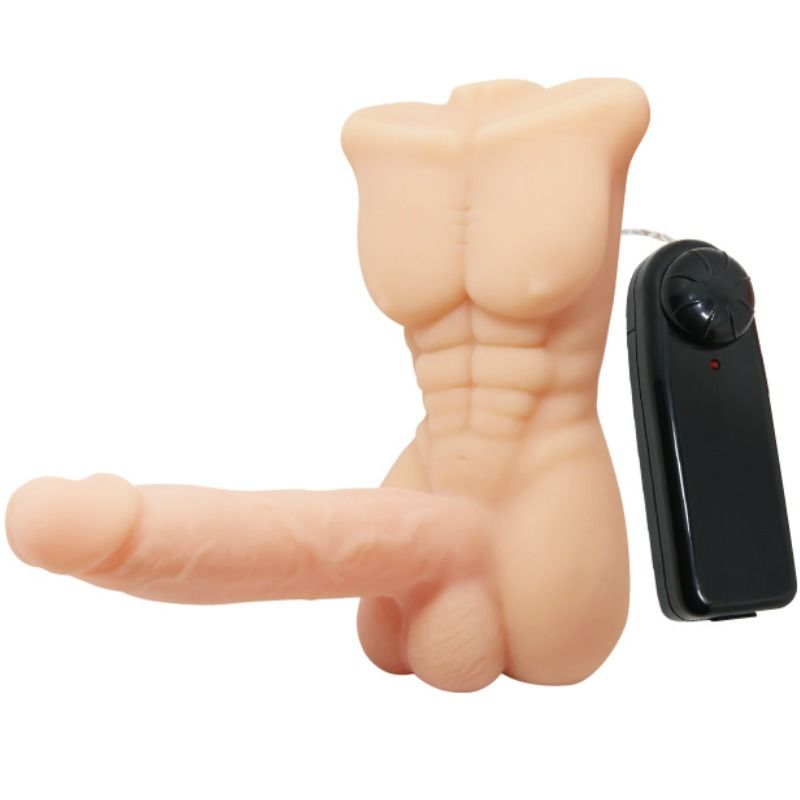 Baile - Buste Homme avec Gode Vibrant - 13 cm