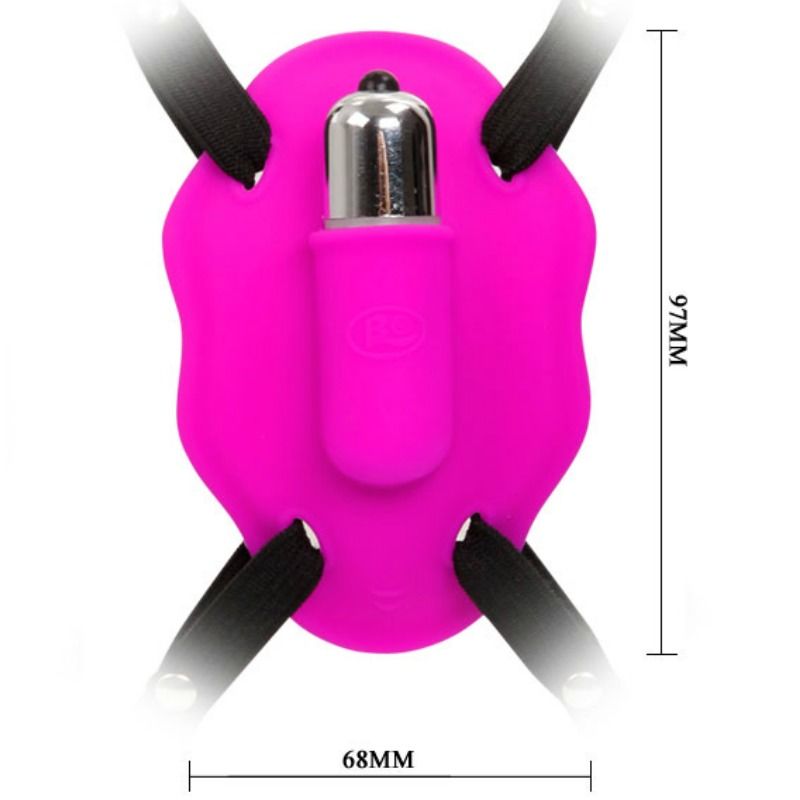 Baile - Harnais avec Vibro Love Rider Femme - Rose