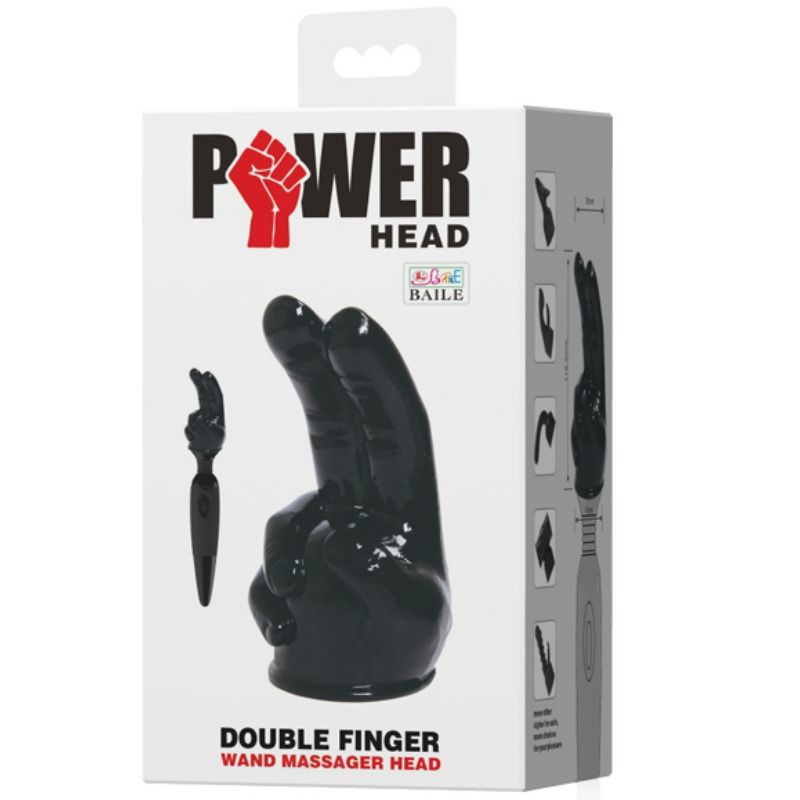 Baile - Tête Interchangeable en forme de Doigts pour Masseur Wand