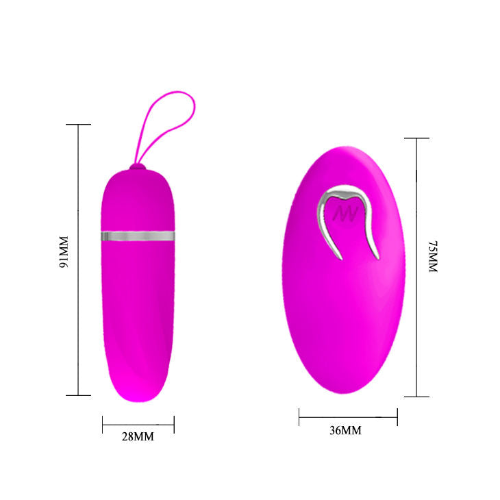 Œuf Vibrant Pretty Love Étanche Silicone Rose - Pretty Love