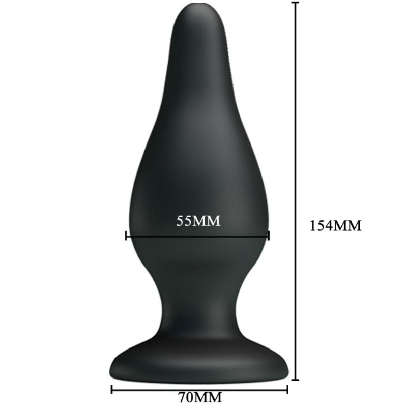Plug Anal Ergonomique Pretty Love 15,4 cm Noir - Pretty Love