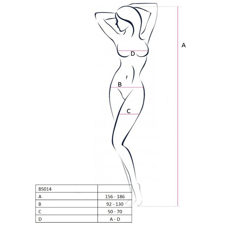 Bodystocking Résille Passion BS014 Blanc - Passion