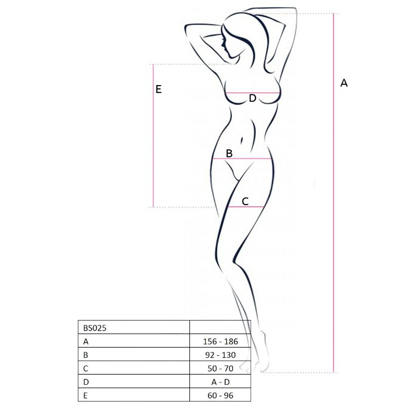 Bodystocking Passion BS025 Noir Style Robe - Passion