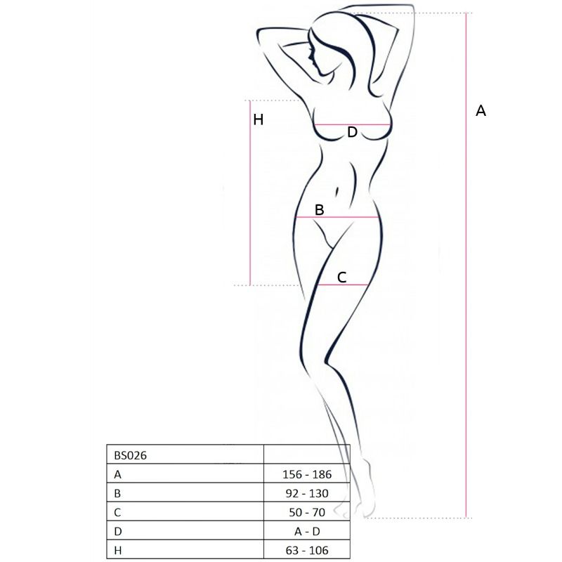 Bodystocking Robe Courte Résille BS026 Noir - Passion